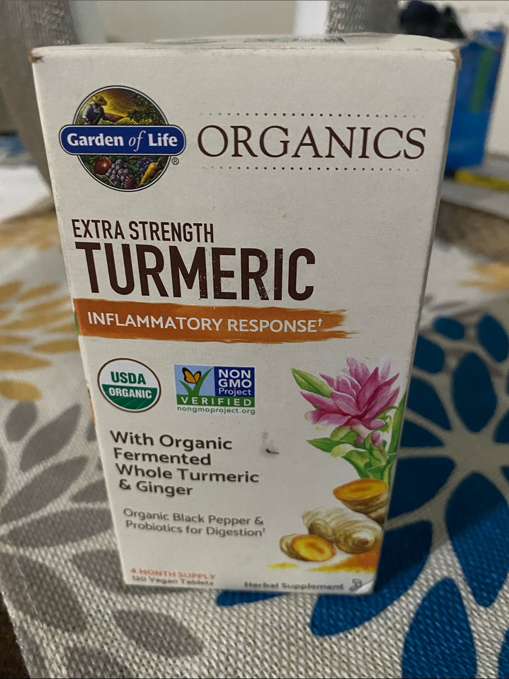 Organic Basics White and Brown Turmeric Supplement Box